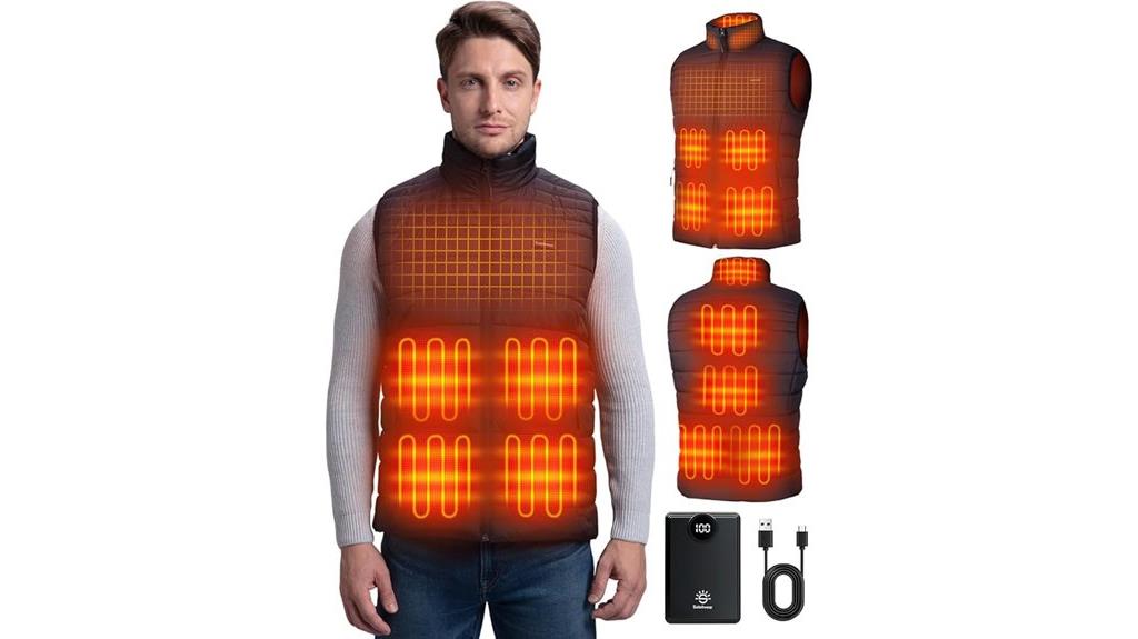 men s 9 zone heated vest