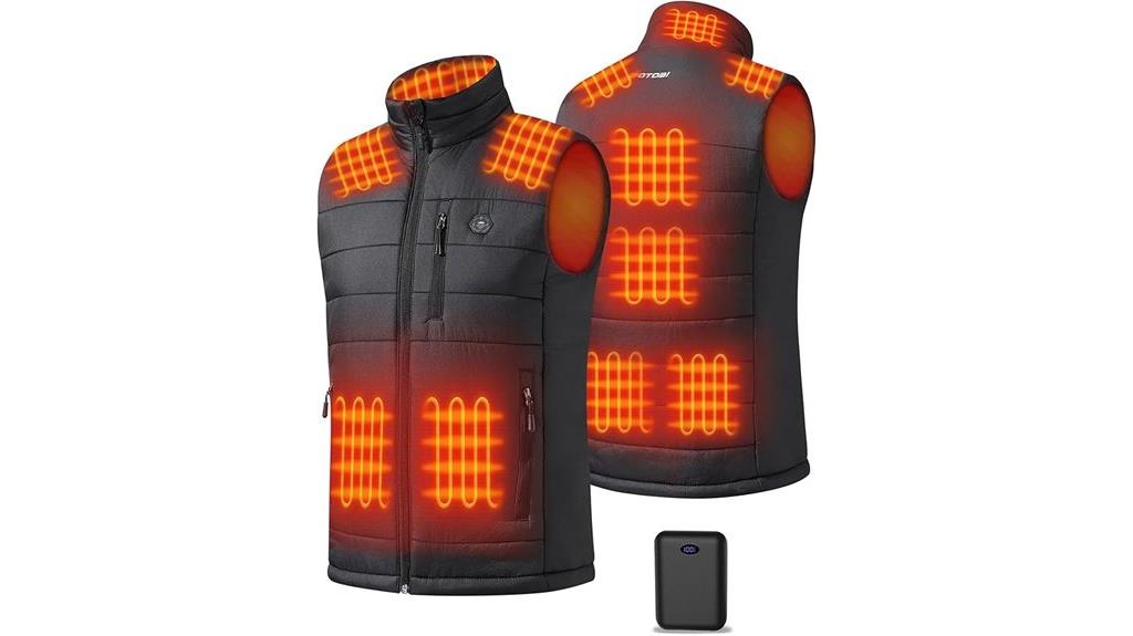 men s heated vest battery
