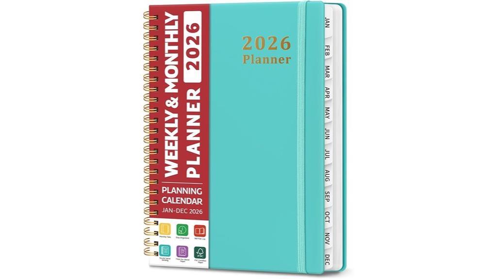 planner with tabs