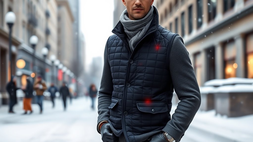 top men s heated winter vests