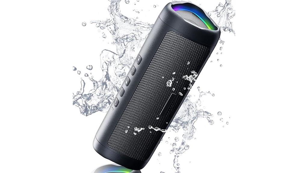 waterproof black bluetooth speaker