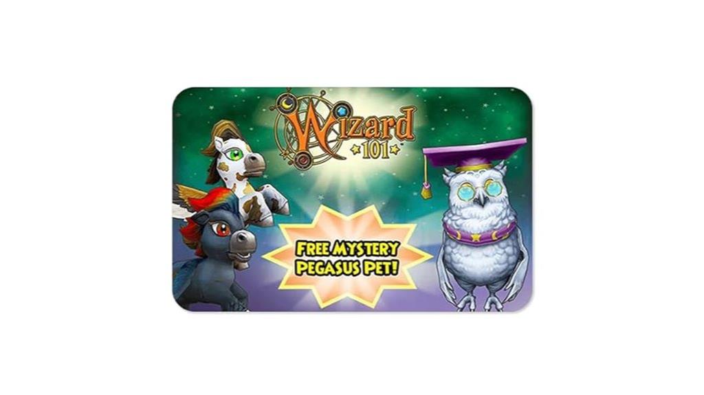 wizard101 pegasus pet card