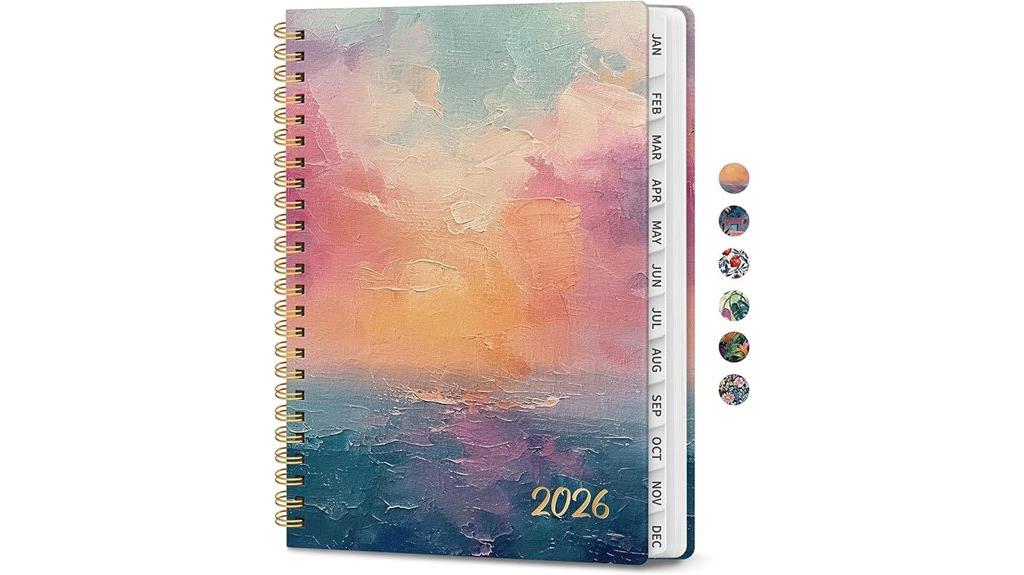 women s sunset weekly planner