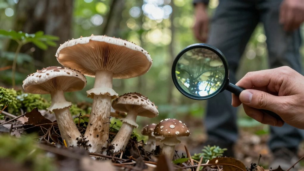 careful precise mushroom identification