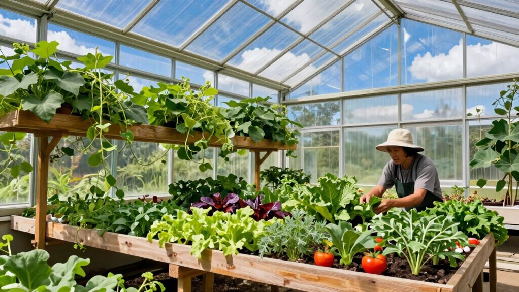 controlled greenhouse crop cultivation
