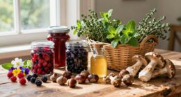 create a compact foraged pantry