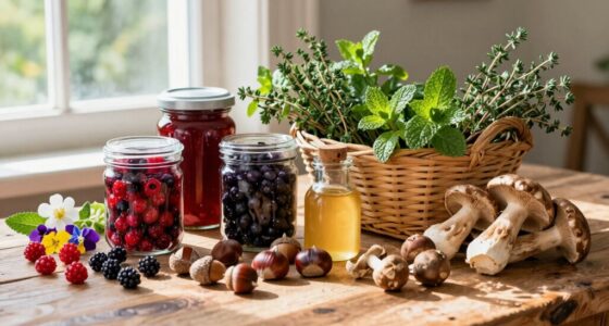 create a compact foraged pantry