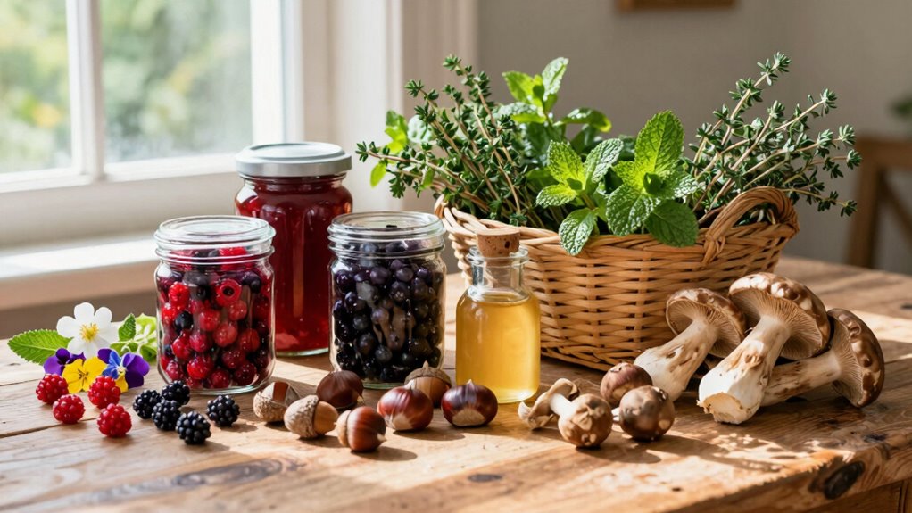 create a compact foraged pantry