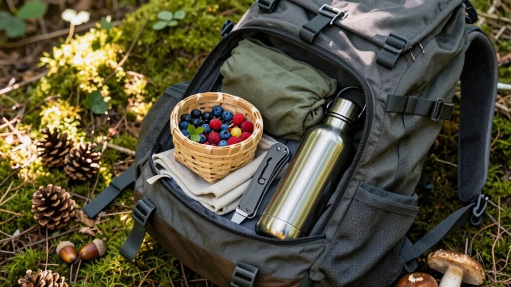 efficient lightweight foraging pack