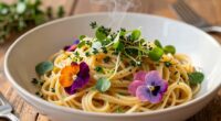 enhancing meals with wild garnishes