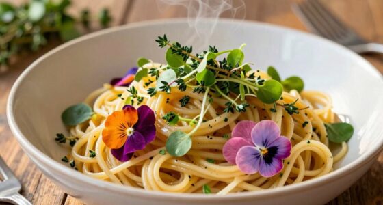 enhancing meals with wild garnishes