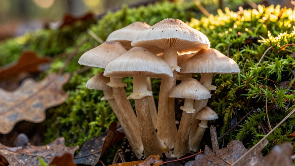identifying hidden edible mushrooms