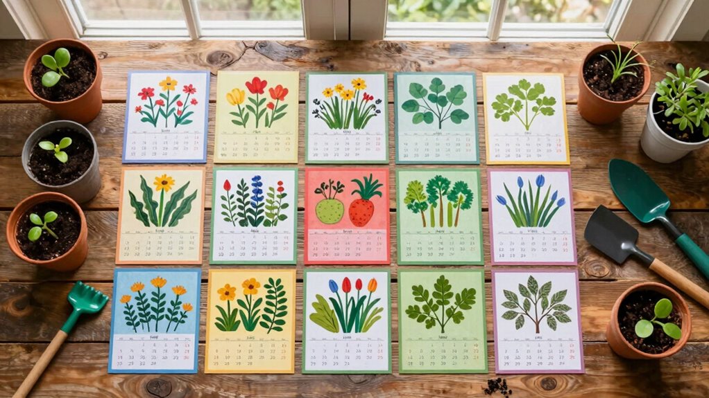 monthly gardening schedule