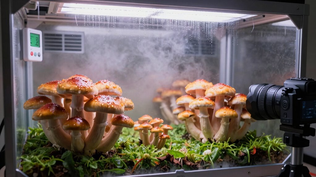 mushroom grow tent humidity