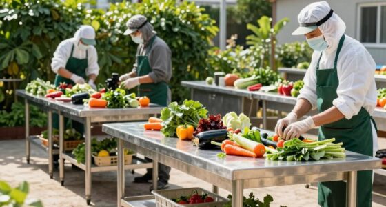 outdoor preparation and cleaning