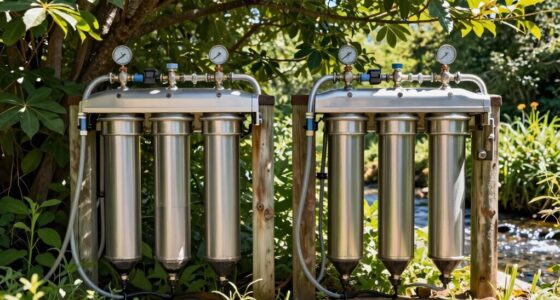outdoor water filtration redundancy