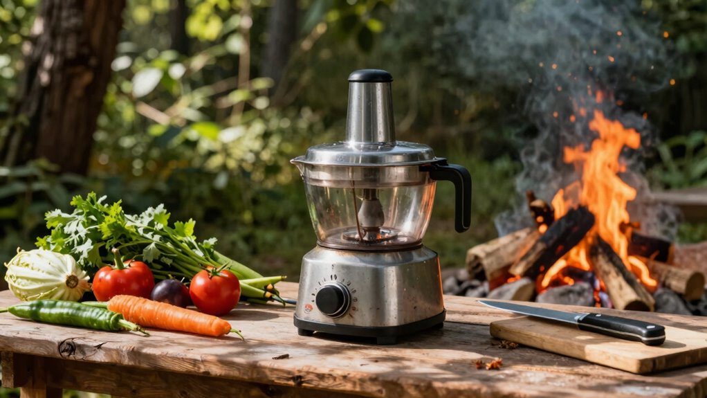 portable efficient wilderness food processor