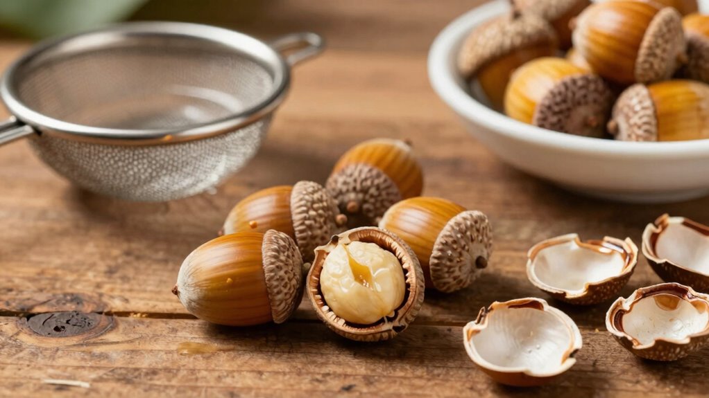 prepare acorns properly