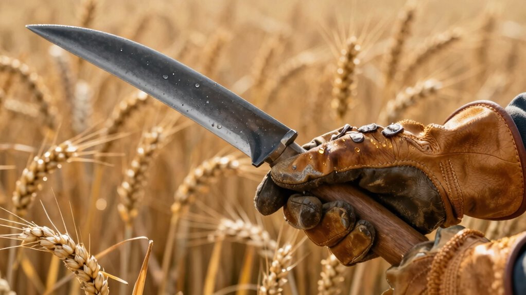 protective gear ensures safe harvesting