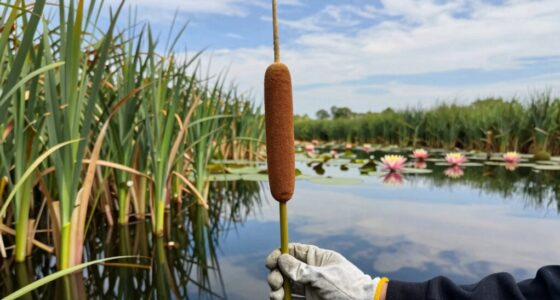 selective cattail harvesting technique