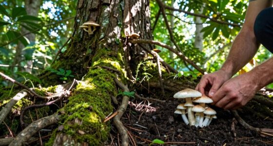 supporting trees boosts mushrooms