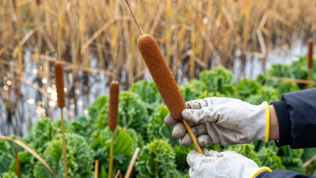 sustainable cattail harvesting techniques