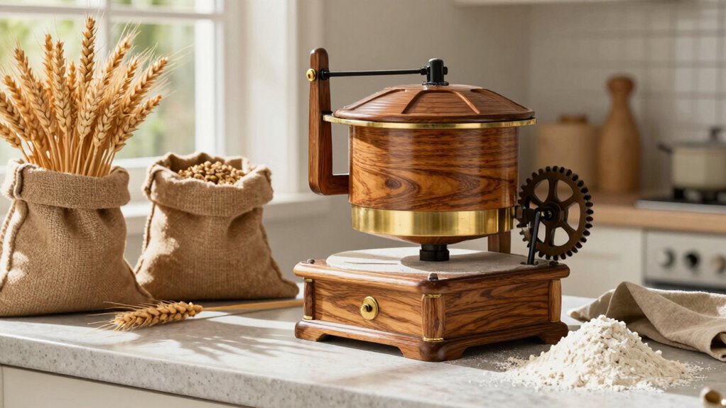 traditional manual grain milling