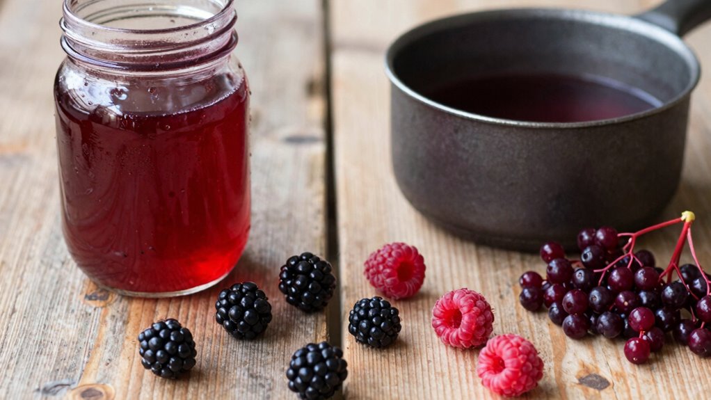 wild foraging simple syrup preservation