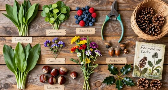 year round wild foraging schedule