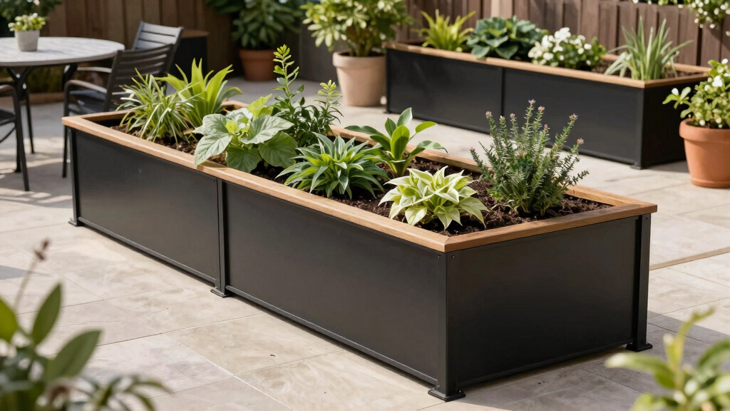 These Sleek Metal Raised Beds Can Hold Tons of Plants, Add Privacy to Patios, and Are on Sale Now for Amazon Prime Day
