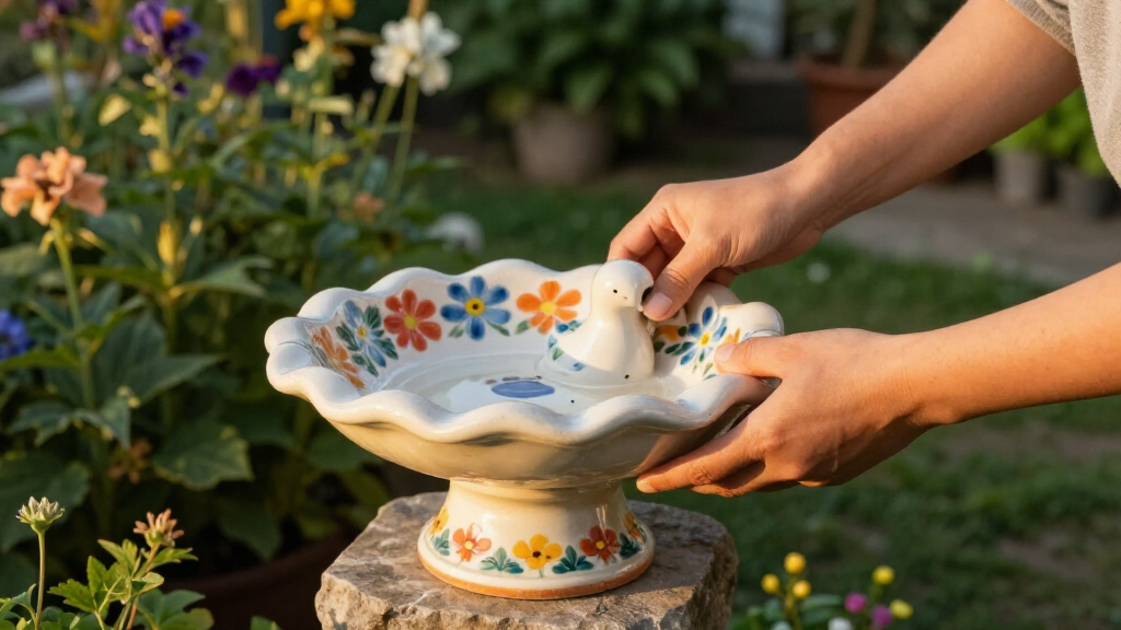 DIY A Border Bird Bath For A Flurry Of Flowers And Feathered Friends This Summer