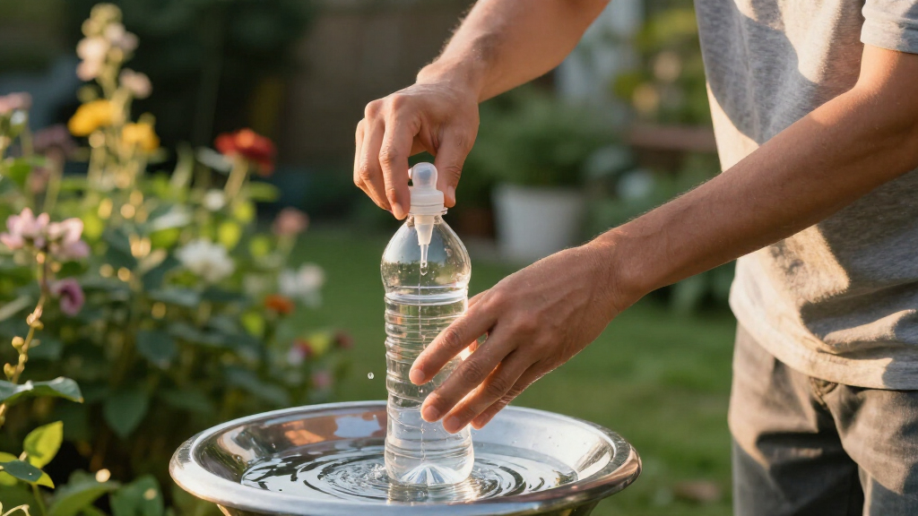 Want To Attract More Backyard Birds? This Easy Bird Bath Bottle Dripper Trick Is All You Need