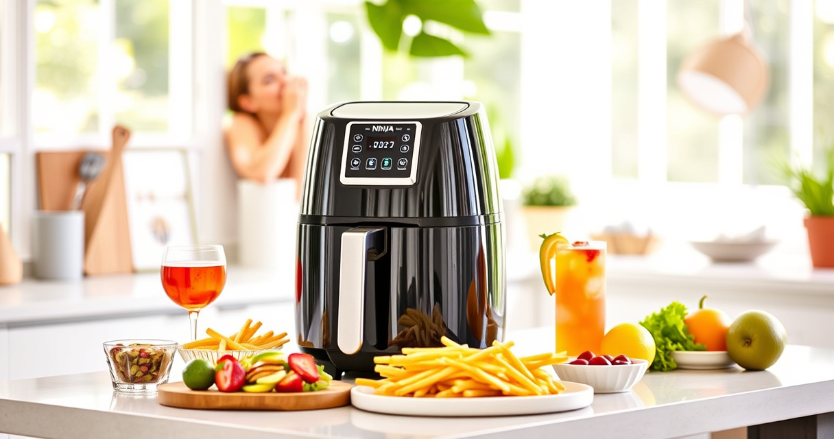 Ninja Air Fryer 4 Qt: Perfect Summer Snack Maker for Your Garden Table