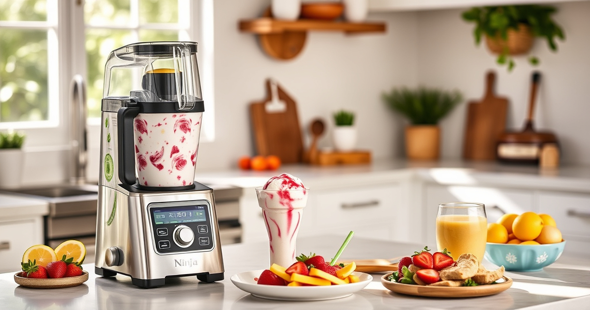 Ninja NC701 CREAMi Swirl 13-in-1 Soft Serve Ice Cream Maker for Summer Fun