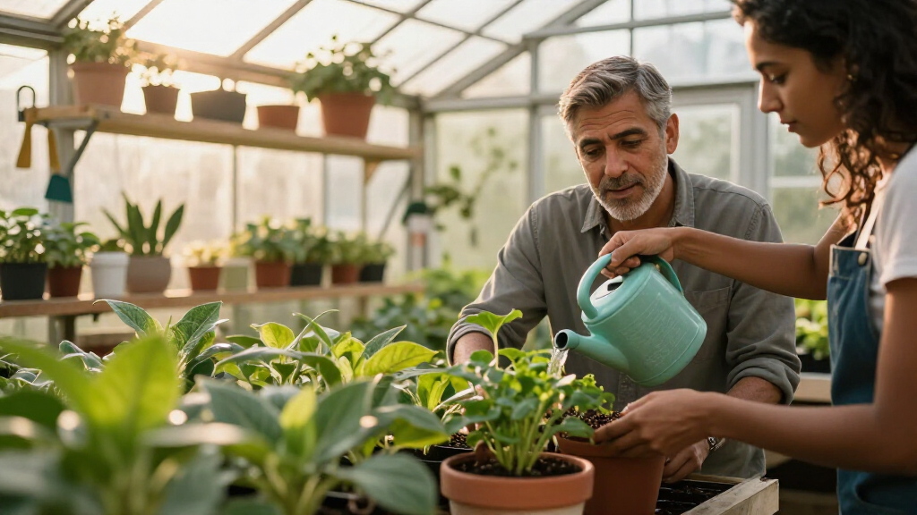 Amal And George Clooney's Greenhouse Shows How To Create A Lush Container Garden In The Smallest Spaces