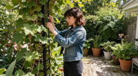 Zooey Deschanel's Black Trellis Is A Beautiful Addition To Her Terrace – And There's A Reason To Copy It
