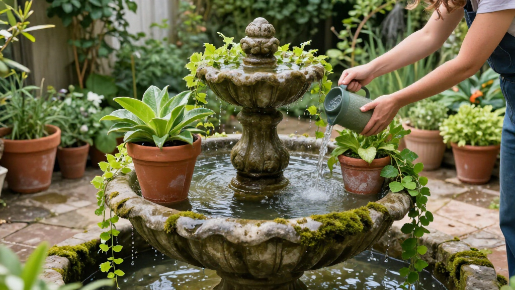 Goldie Hawn’s Fountain Is Surrounded By Plants – And It’s A Masterclass In Planting Around Water