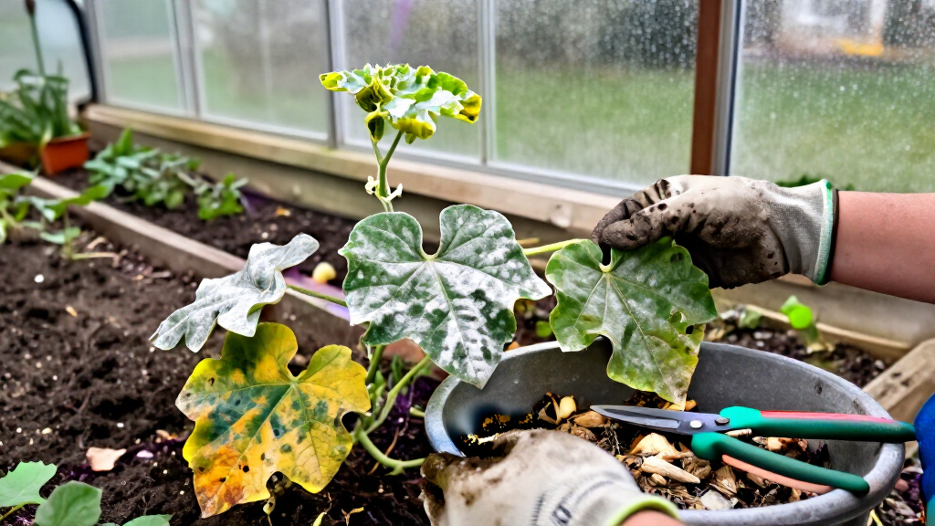 Powdery Mildew At Season’s End, Treat The Plant Or Clean Up And Move On?